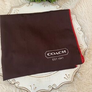 Coach Dark Brown Bag with Red Edge